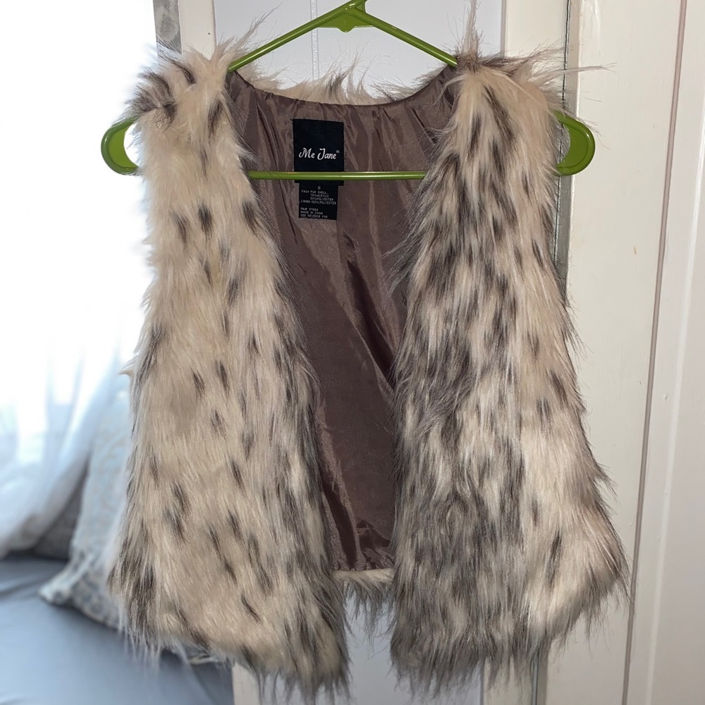 NWOT Me Jane Faux Fur Vest